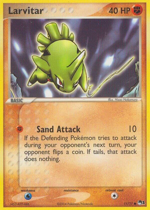 Larvitar #11 – POP Series 1 card