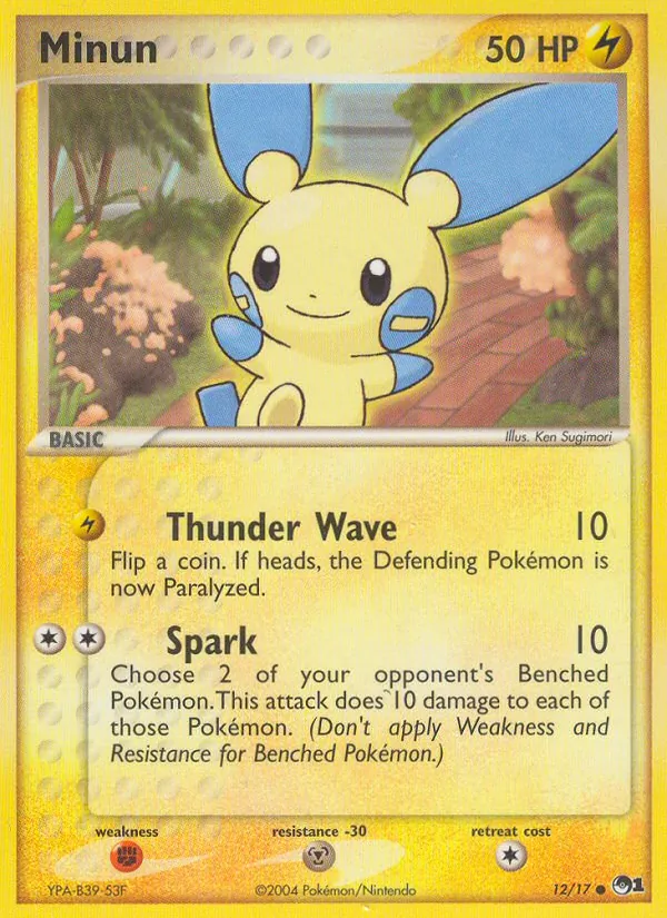 Minun #12 – POP Series 1 card