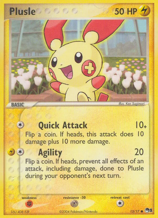 Plusle #13 – POP Series 1 card