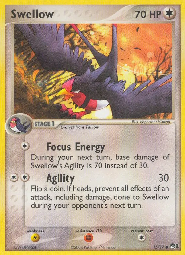 Swellow #15 – POP Series 1 card