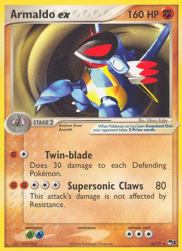 Armaldo ex #16 – POP Series 1 card
