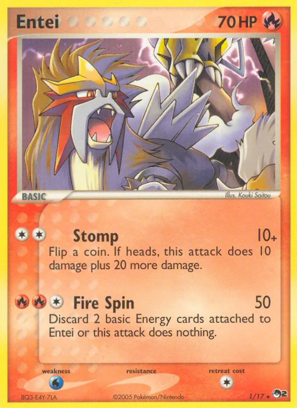 Entei #1 – POP Series 2 card