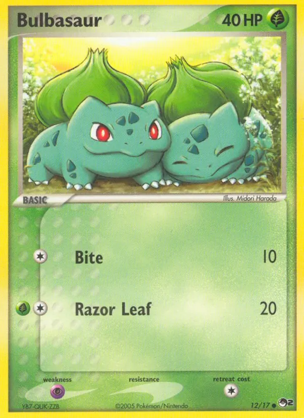 Bulbasaur #12 – POP Series 2 card