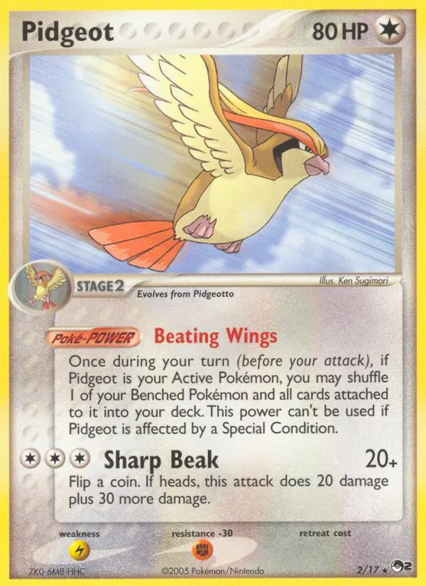 Pidgeot #2 – POP Series 2 card