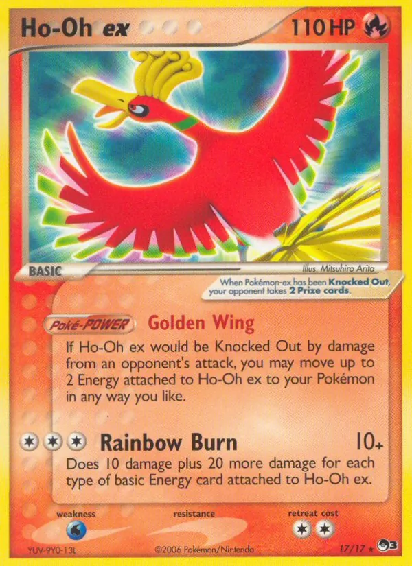 Ho-Oh ex #17 – POP Series 3 card
