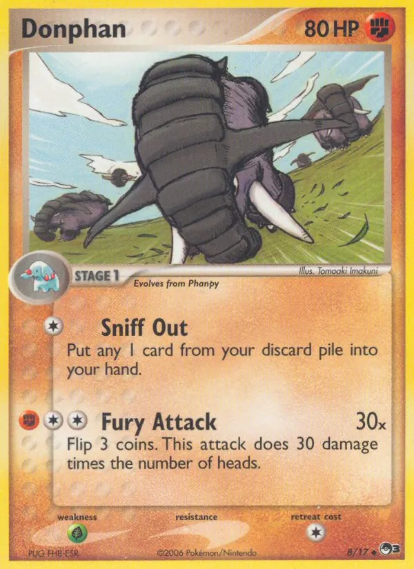 Donphan #8 – POP Series 3 card