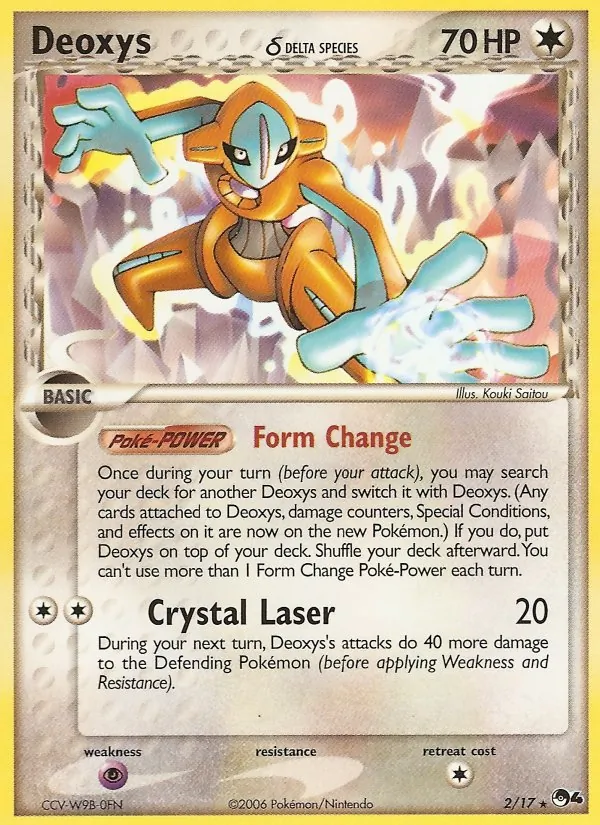 Deoxys δ #2 – POP Series 4 card