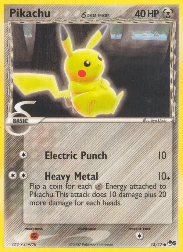 Pikachu δ #13 – POP Series 5 card