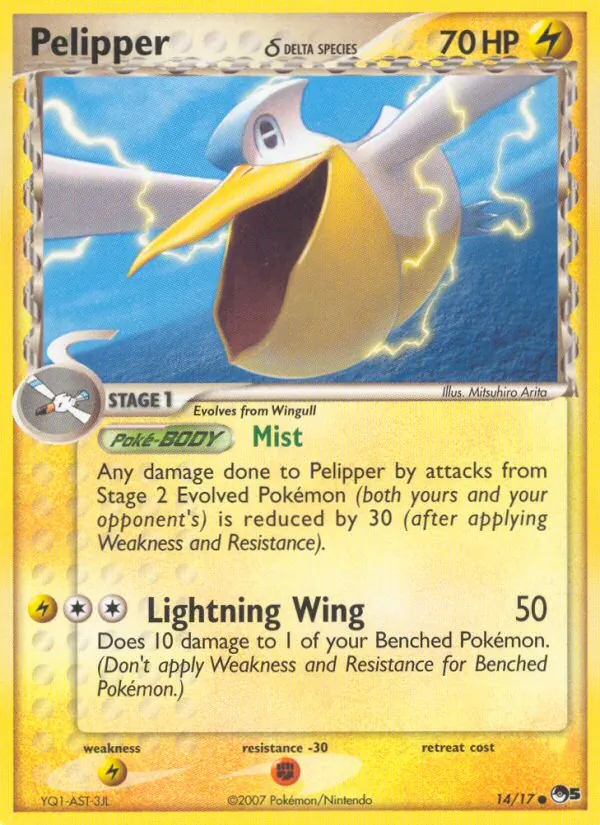 Pelipper δ #14 – POP Series 5 card