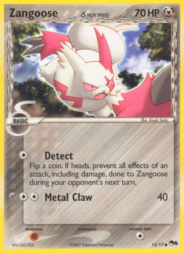 Zangoose δ #15 – POP Series 5 card