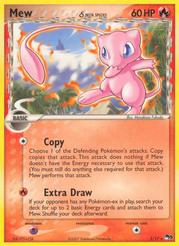 Mew δ #3 – POP Series 5 card