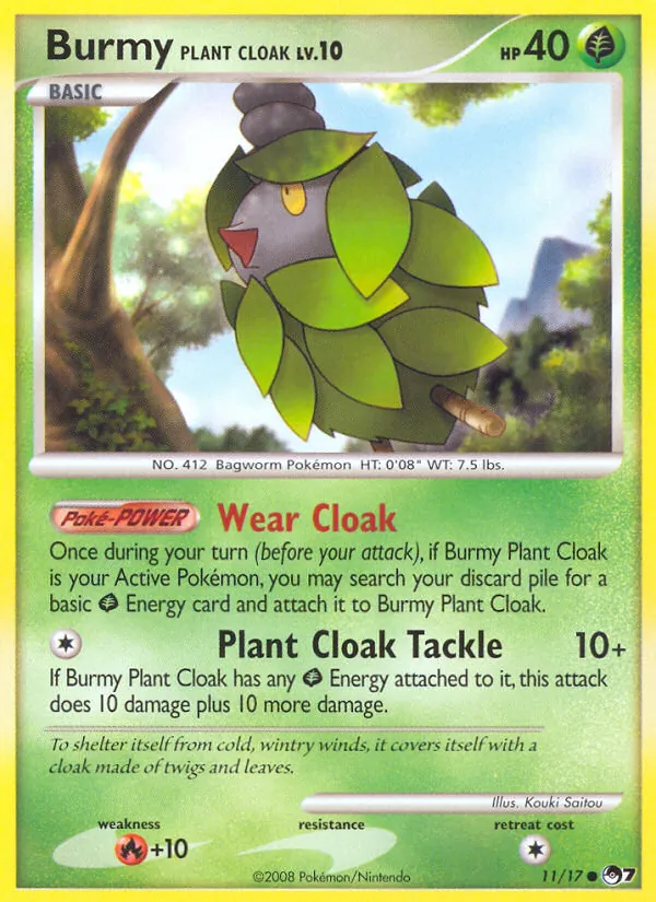 Burmy Plant Cloak #11 – POP Series 7 card