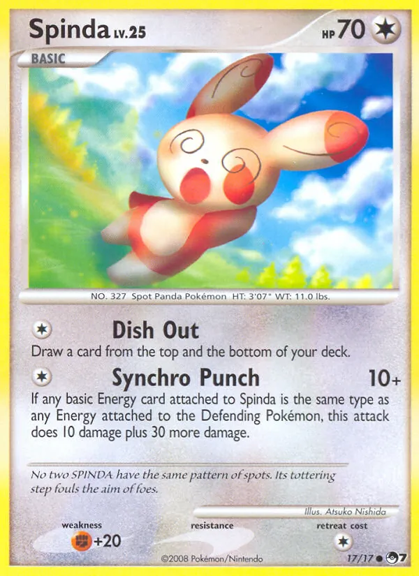 Spinda #17 – POP Series 7 card