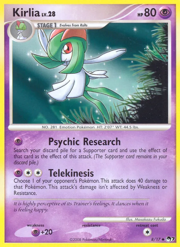 Kirlia #8 – POP Series 7 card