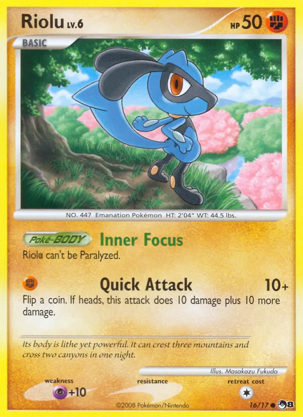 Riolu #16 – POP Series 8 card