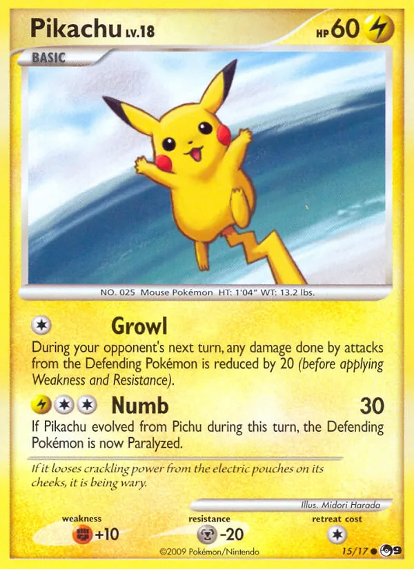 Pikachu #15 – POP Series 9 card