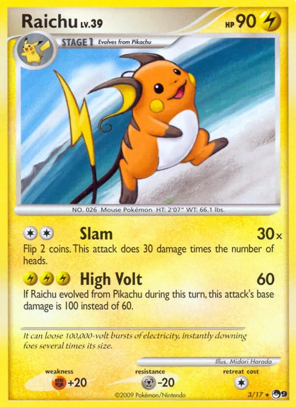 Raichu #3 – POP Series 9 card