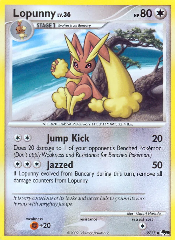 Lopunny #9 – POP Series 9 card