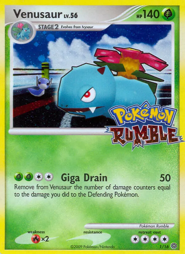 Venusaur #1 – Pokémon Rumble card