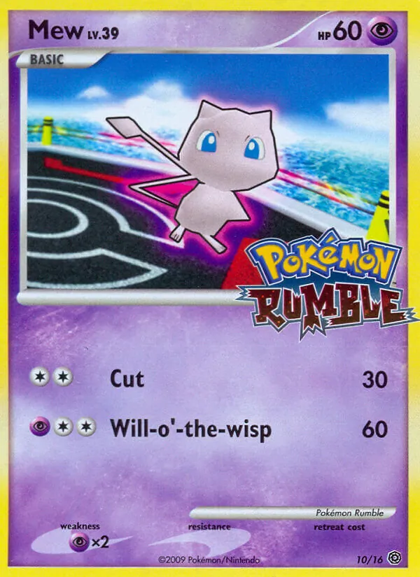 Mew #10 – Pokémon Rumble card