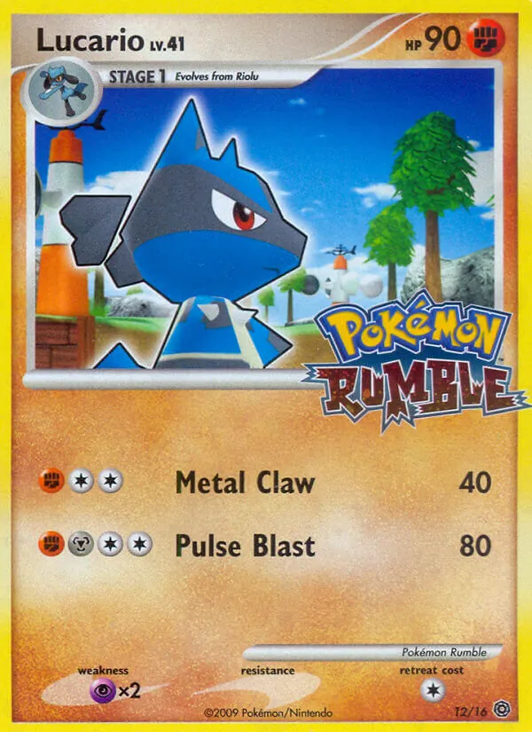 Lucario #12 – Pokémon Rumble card