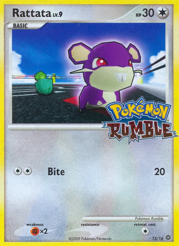 Rattata #15 – Pokémon Rumble card