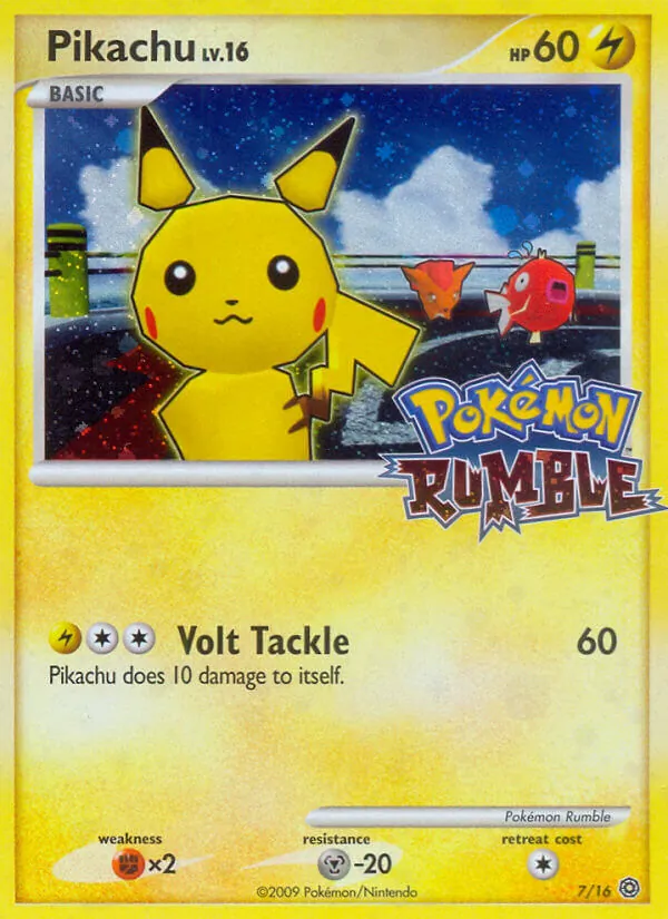 Pikachu #7 – Pokémon Rumble card