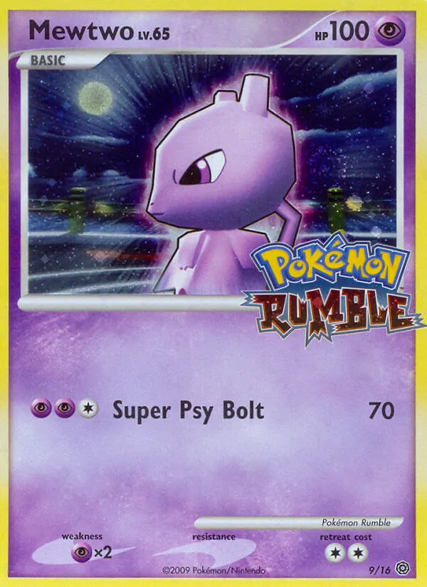 Mewtwo #9 – Pokémon Rumble card