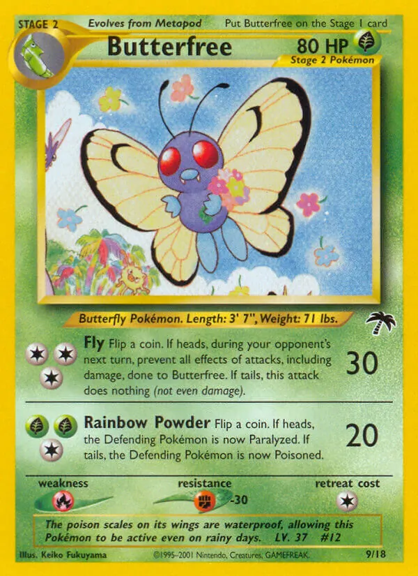 Butterfree #9 – Southern Islands card