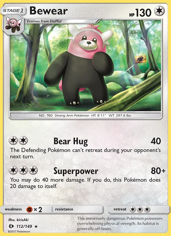 Bewear #112 – Sun & Moon card