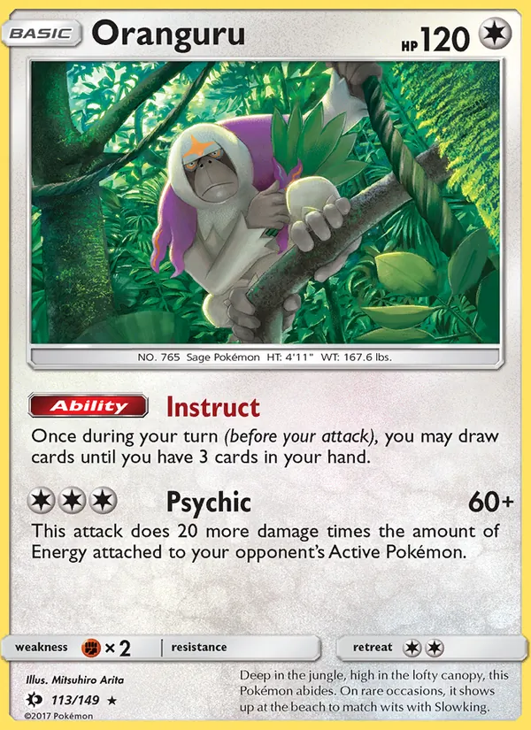 Oranguru #113 – Sun & Moon card