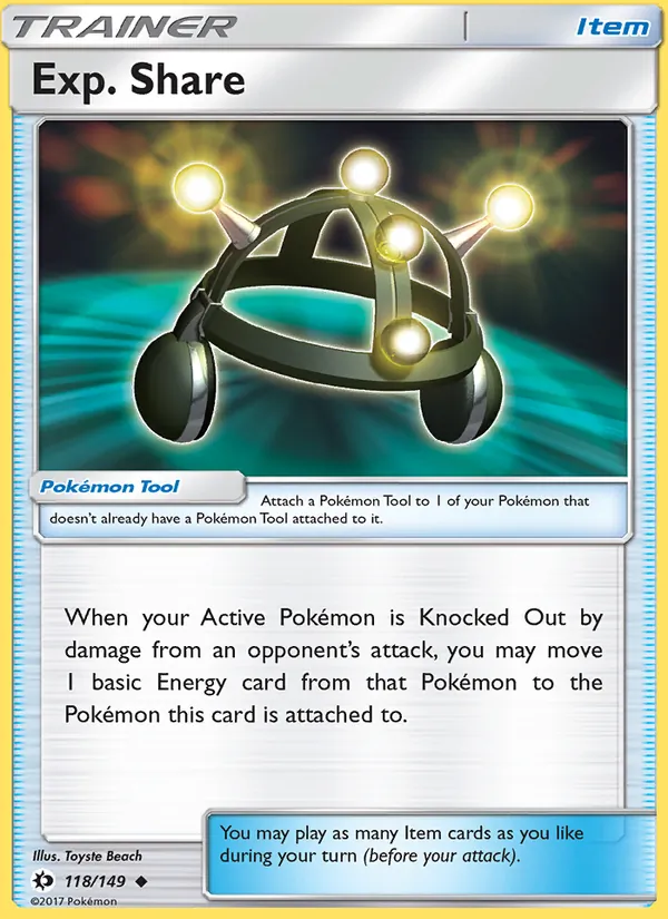 Exp. Share #118 – Sun & Moon card