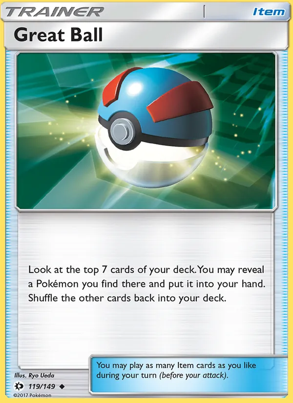Great Ball #119 – Sun & Moon card