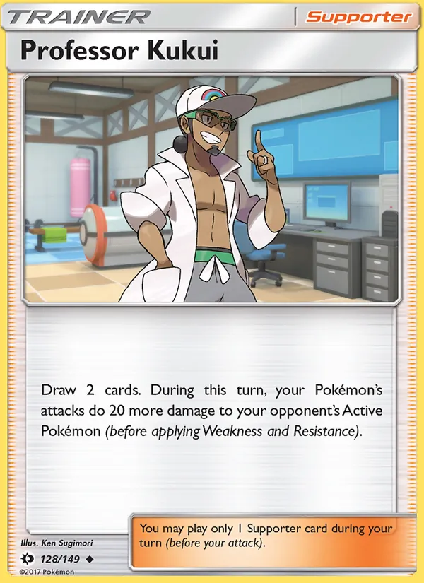 Professor Kukui #128 – Sun & Moon card