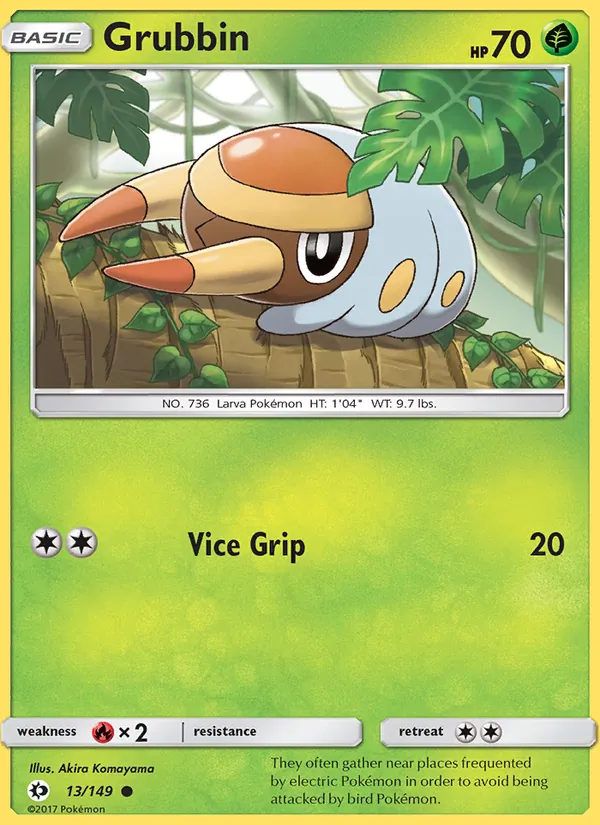 Grubbin #13 – Sun & Moon card