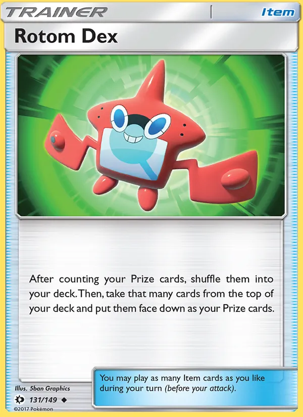 Rotom Dex #131 – Sun & Moon card