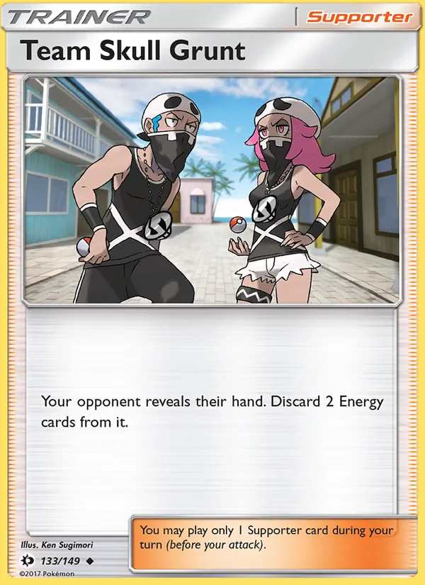 Team Skull Grunt #133 – Sun & Moon card