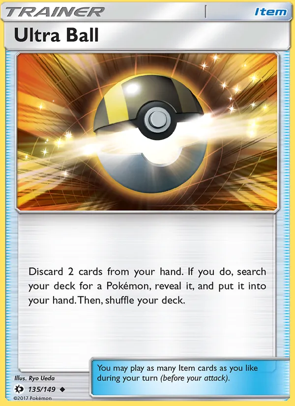 Ultra Ball #135 – Sun & Moon card