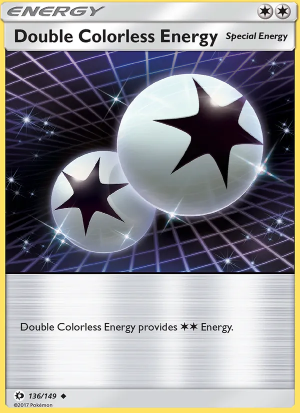Double Colorless Energy #136 – Sun & Moon card