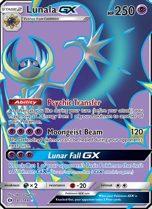 Lunala GX #141 – Sun & Moon card