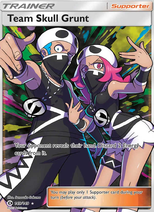 Team Skull Grunt #149 – Sun & Moon card