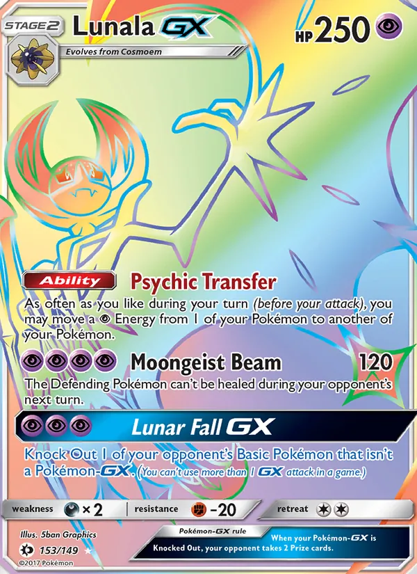 Lunala GX #153 – Sun & Moon card