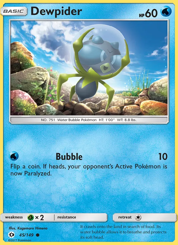 Dewpider #45 – Sun & Moon card