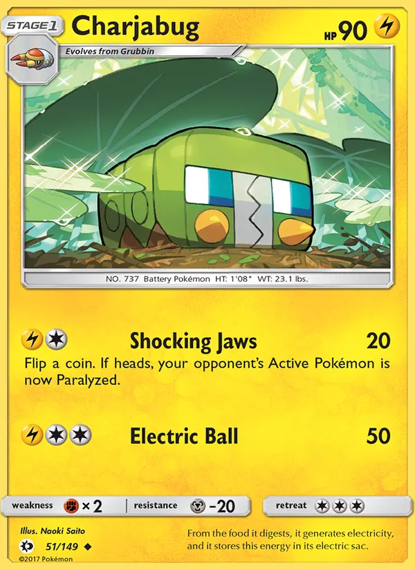Charjabug #51 – Sun & Moon card