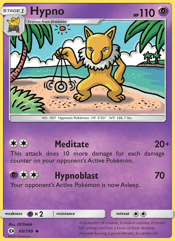Hypno #60 – Sun & Moon card