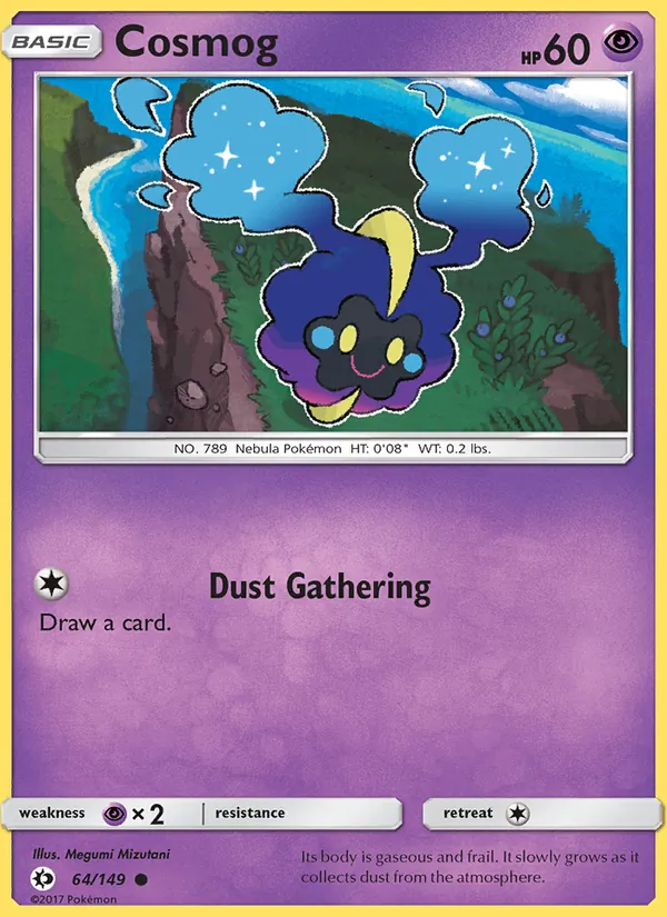Cosmog #64 – Sun & Moon card