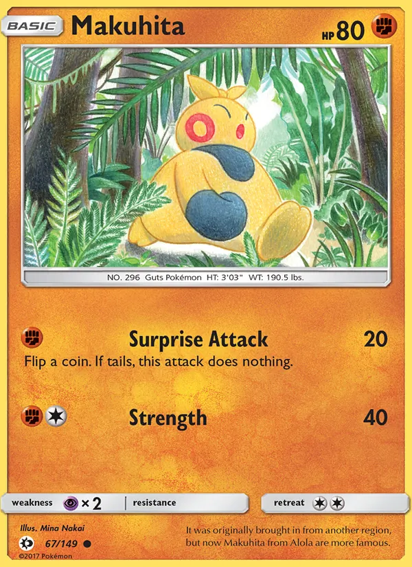 Makuhita #67 – Sun & Moon card