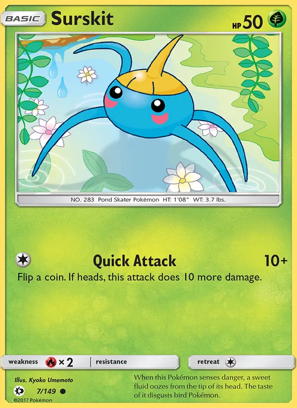 Surskit #7 – Sun & Moon card
