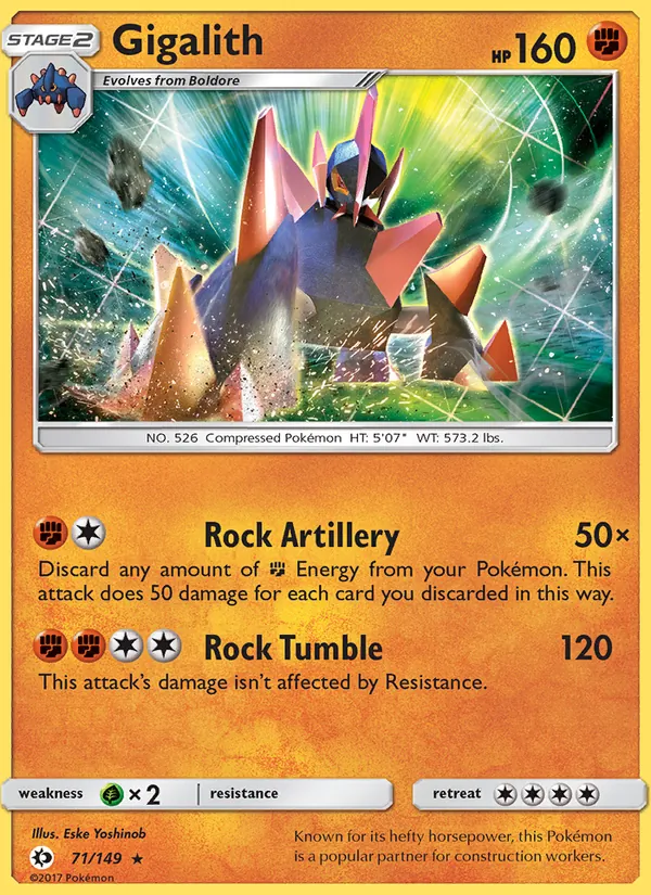 Gigalith #71 – Sun & Moon card