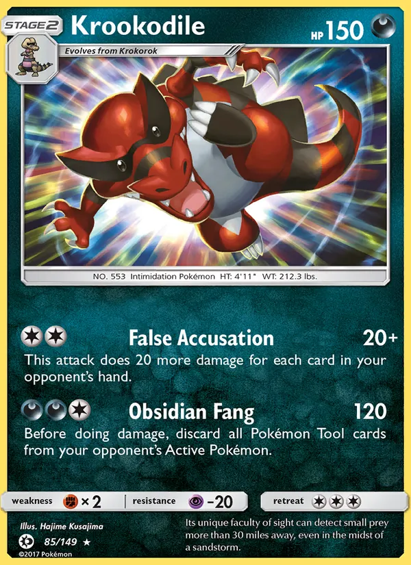 Krookodile #85 – Sun & Moon card